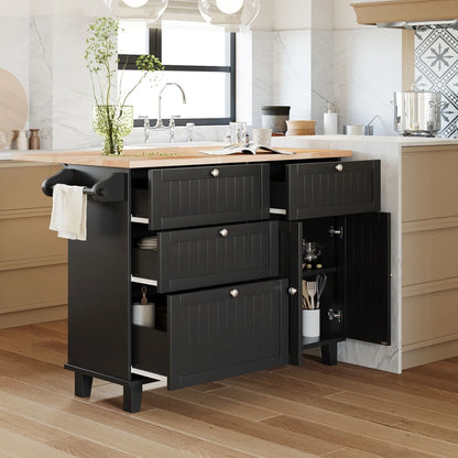 Kitchen Island with Storage, Portable Kitchen Island on Wheels with Drop-Leaf and 2 Stools, Built-in 4 Drawers and Towel Rack, Rolling Kitchen Island Cart for Home, Kitchen and Dining Room, White