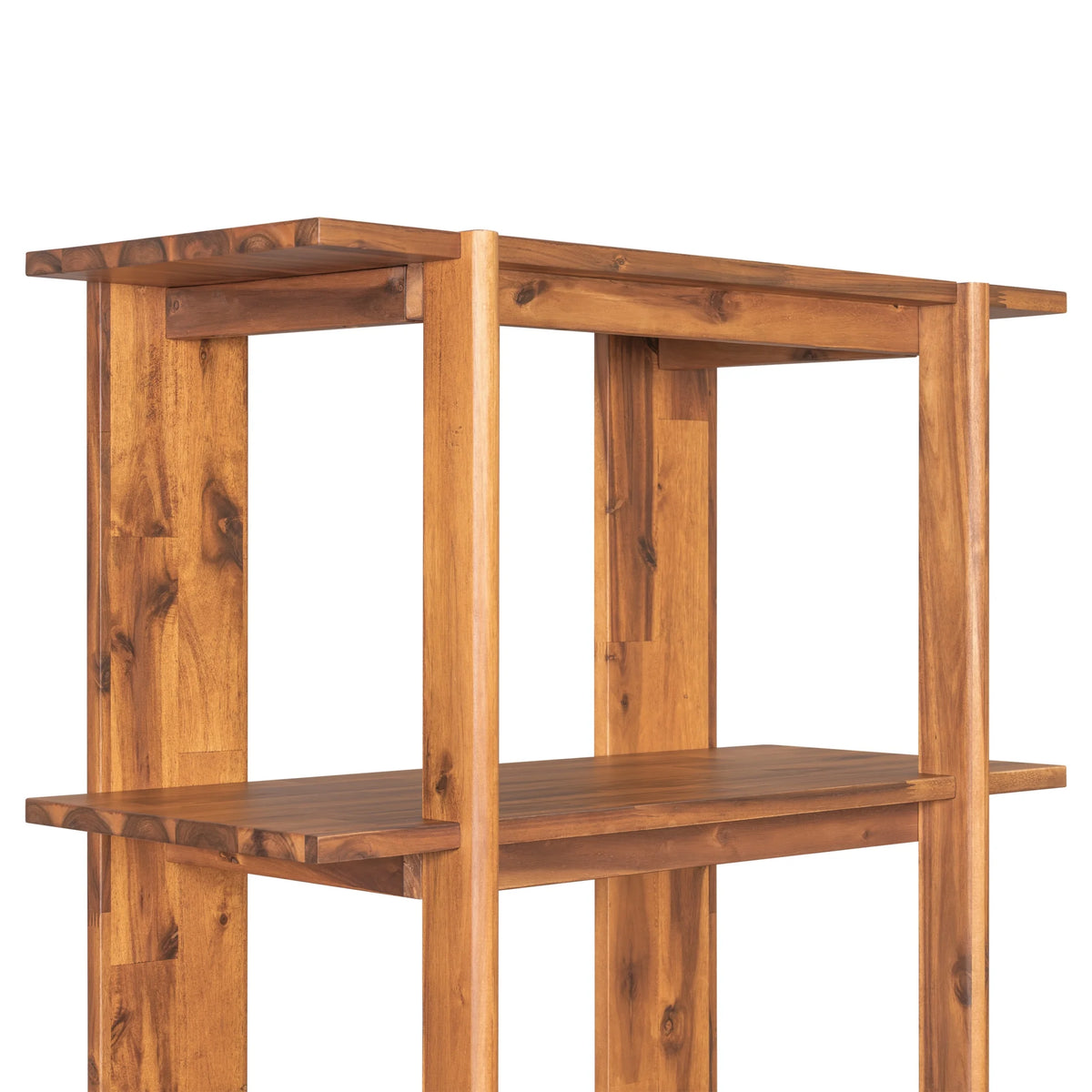 Christopher Knight Home 4-Tier Open Bookcase, 70.2" Solid Acacia Wood Modern Display Bookshelf, Ebonized Finish