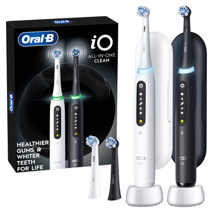 Oral-B iO Series 5 All-in-One Clean Rechargeable Electric Toothbrush, 2-pack