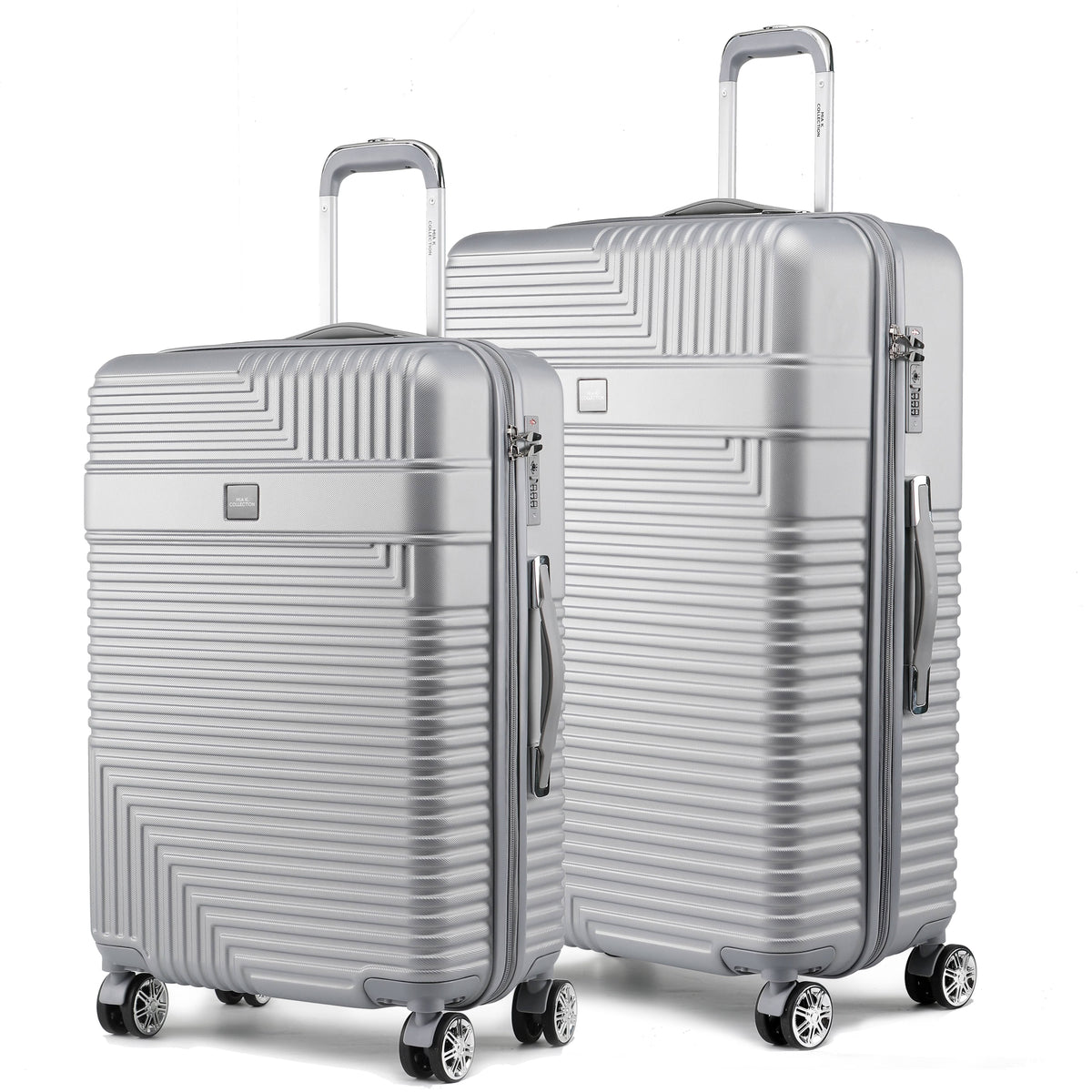 MKF Collection Felicity Extra Large & Large Hardside Luggage 2 pcs, Luxurious Travel Suitcase by Mia K - Rose Gold