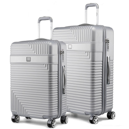MKF Collection Felicity Extra Large & Large Hardside Luggage 2 pcs, Luxurious Travel Suitcase by Mia K - Rose Gold
