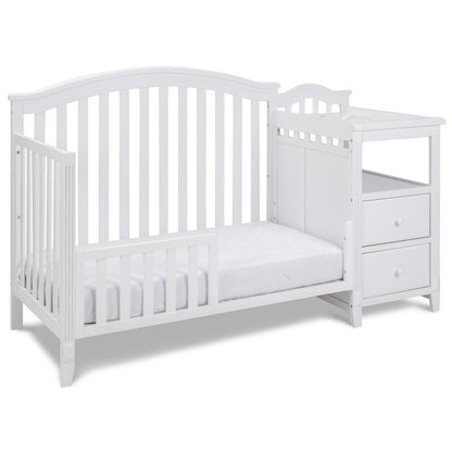 AFG Baby Furniture Kali 4-in-1 Convertible Crib and Changer White