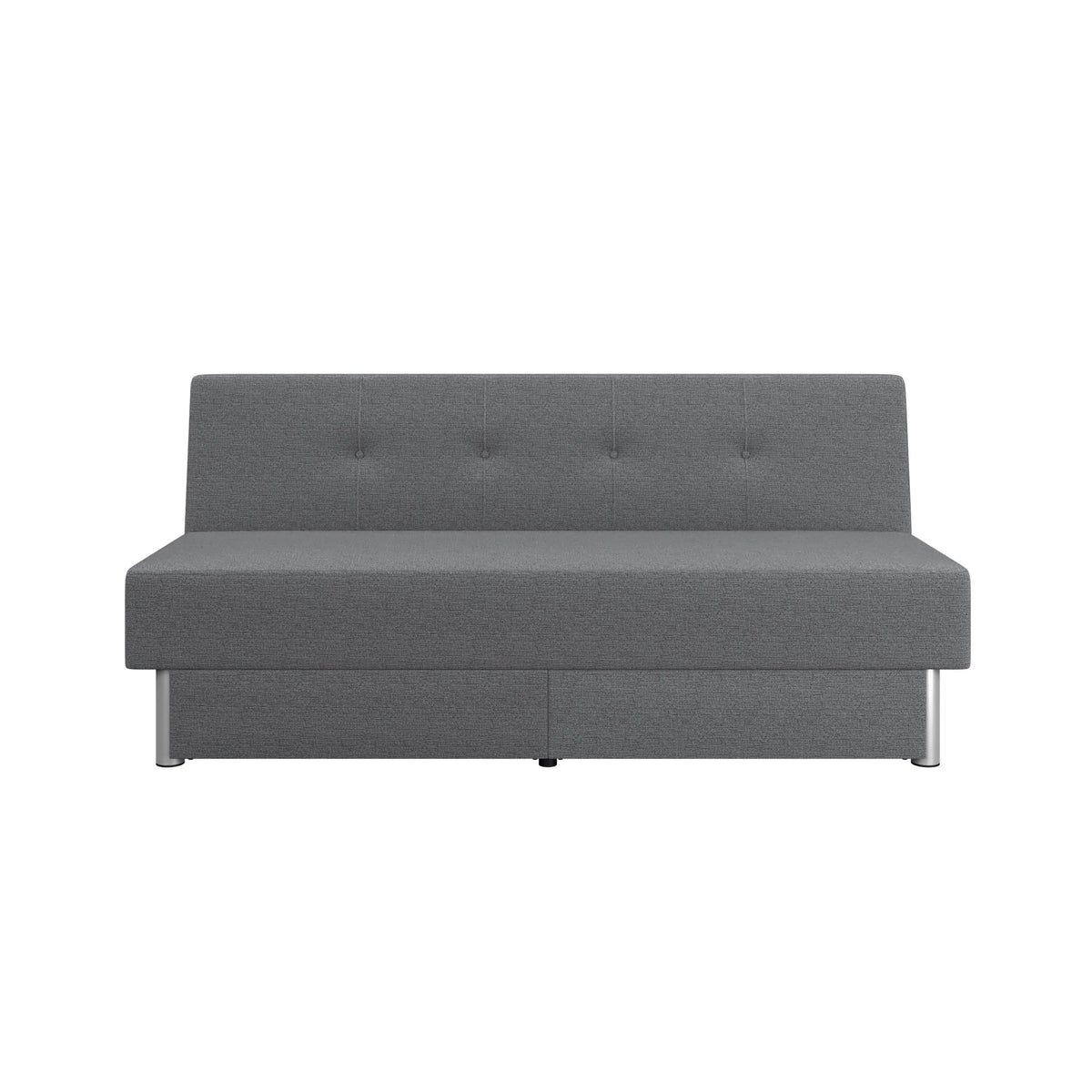 Serta Windsor Futon with Storage and Power, Gray Fabric
