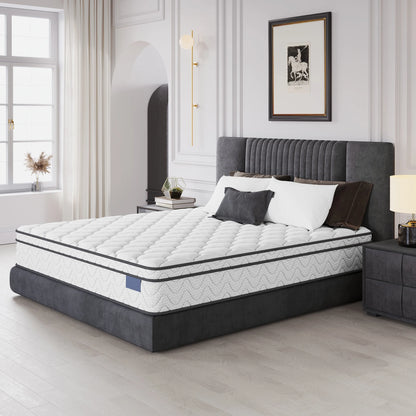 9 Inch Twin-XL Mattress, CertiPUR-US Certified Memory Foam Hybrid Mattress in a Box, Medium Firm Bed Mattress for Kids, Teens & Adults, Neche Single Mattress with Pressure Relief & Support