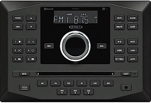 Jensen Jwm62a Am Fm Dvd Cd Usb Aux App Ready Bluetooth Wallmount Stereo W/ App