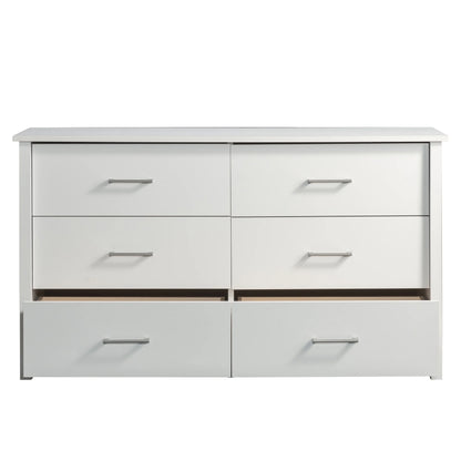 Mainstays Hillside 6-Drawer Dresser, Soft White Finish