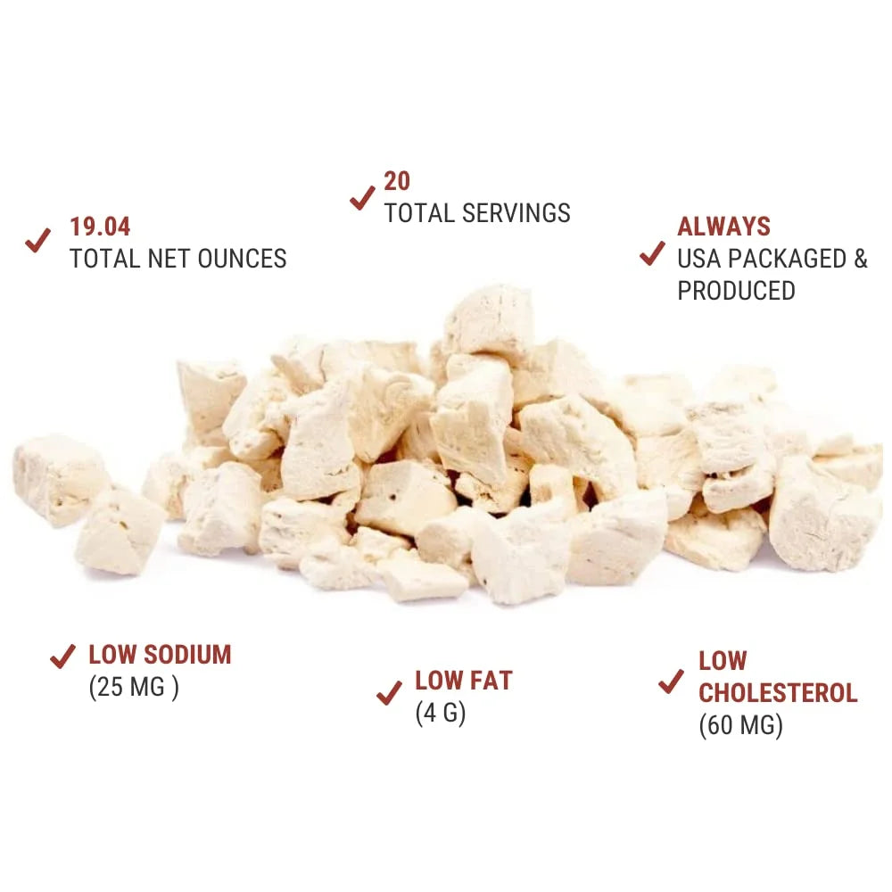 Nutristore Freeze Dried Chicken, Emergency Survival Bulk Food Storage (Pack of 10)