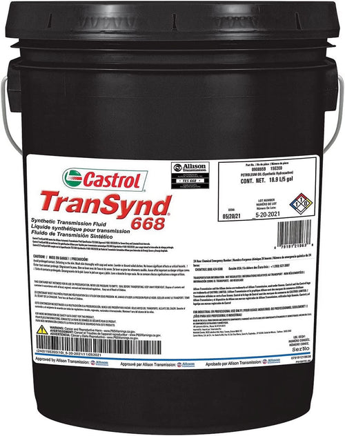 Castrol TranSynd 668 Synthetic Automatic Transmission Fluid, 5 gal
