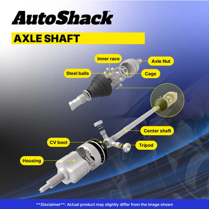AutoShack Front CV Axle Shafts | Replacement for 2002-2006 Honda CR-V | 2-PC