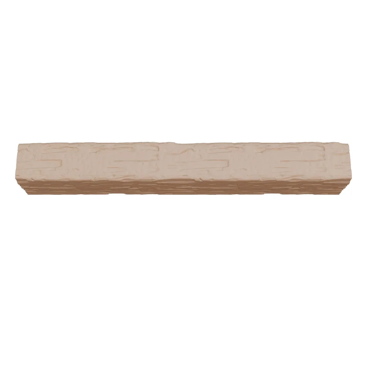 Ekena Millwork 3 1/2"W x 3 1/2"H x 120"L 3-Sided (U-Beam) Salvaged Timber HeritageTimber Faux Wood Ceiling Beam, Kona Brown