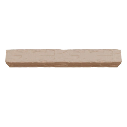 Ekena Millwork 3 1/2"W x 3 1/2"H x 120"L 3-Sided (U-Beam) Salvaged Timber HeritageTimber Faux Wood Ceiling Beam, Kona Brown