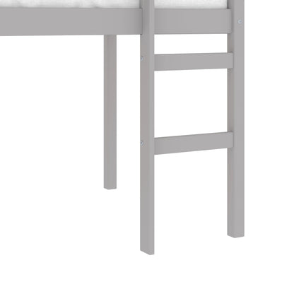 HH2Home Campbell Wood Twin Junior Loft Bunk Bed, White