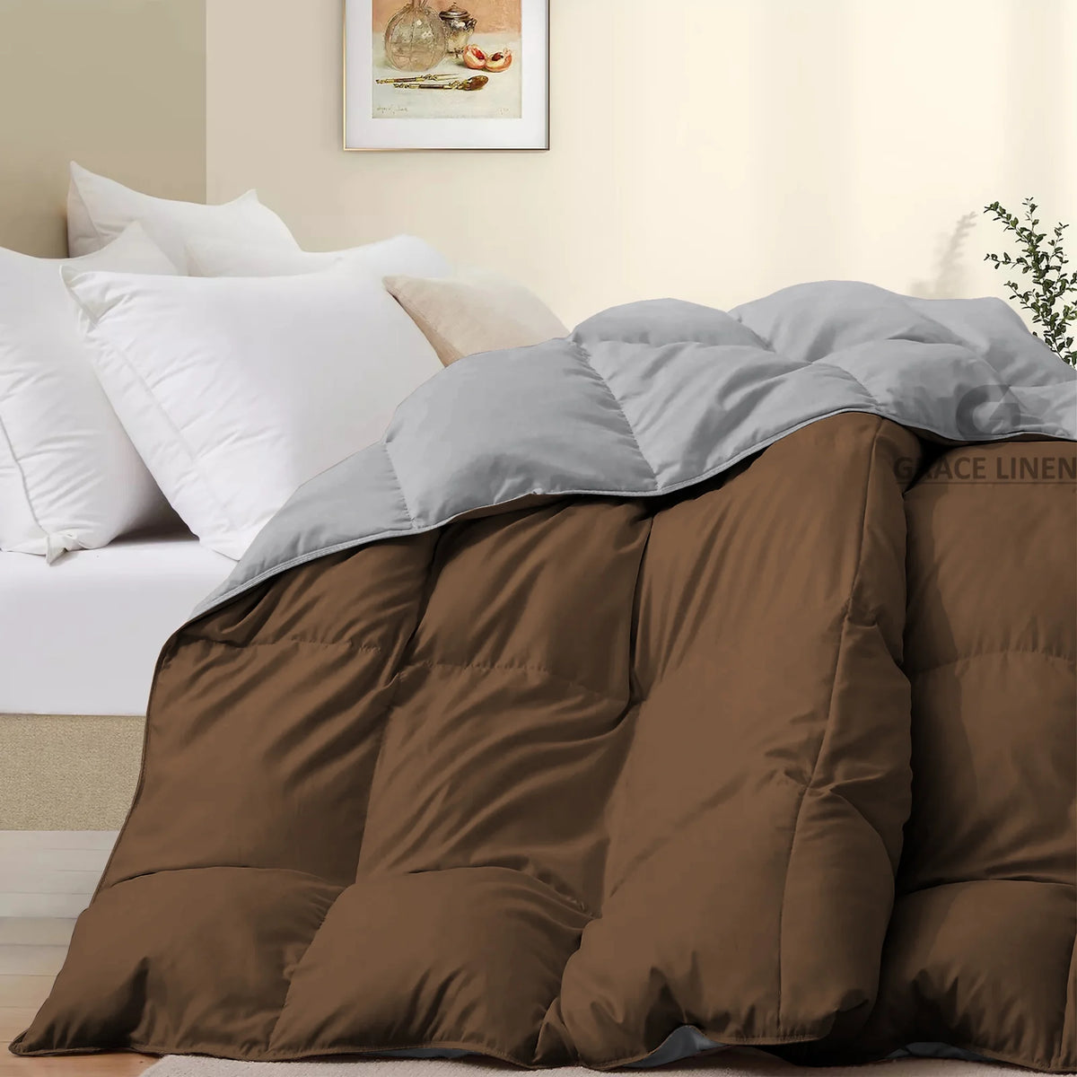 Bedding Comforter Cal King Size, Duvet Insert, Quilted Comforter with Corner Tabs, All Season Lightweight Quilt, Down Alternative Hotel Comforter Cal King Size 96X102 Baby Pink