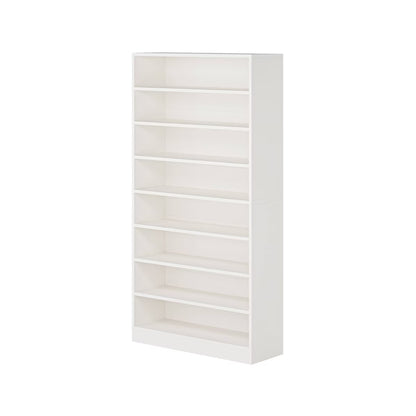 Hommoo Modern Wood Freestanding Shoe Cabinet, 8 Tiers 40-45 Pairs Shoe Storage Rack Organizer for Entryway, Gray