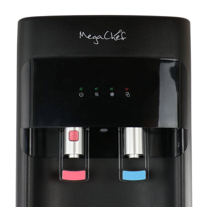 MegaChef Stainless Steel Bottom Load Hot and Cold Water Dispenser 5 Gallon Water Cooler