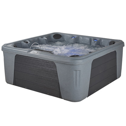 Aqualife by Strong Spas Palm Beach 6 Person 69-Port Non-Lounger Spa, 30 Jets, Cobblestone