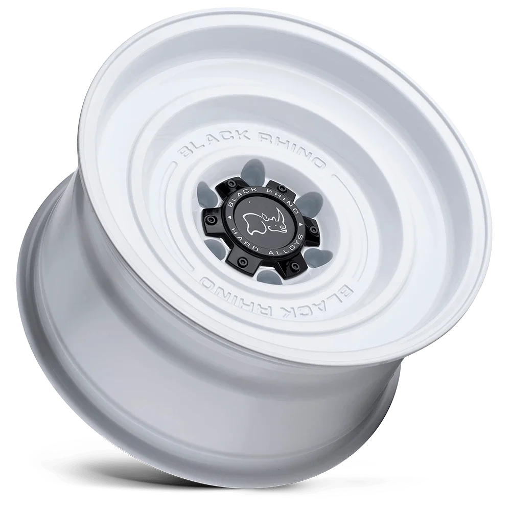 Black Rhino Solid 17X9.5 6X139.7 -12Et 71.5Cb Gloss White Wheel