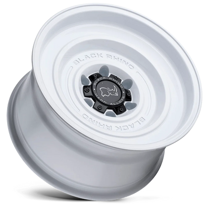Black Rhino Solid 17X9.5 6X139.7 -12Et 71.5Cb Gloss White Wheel
