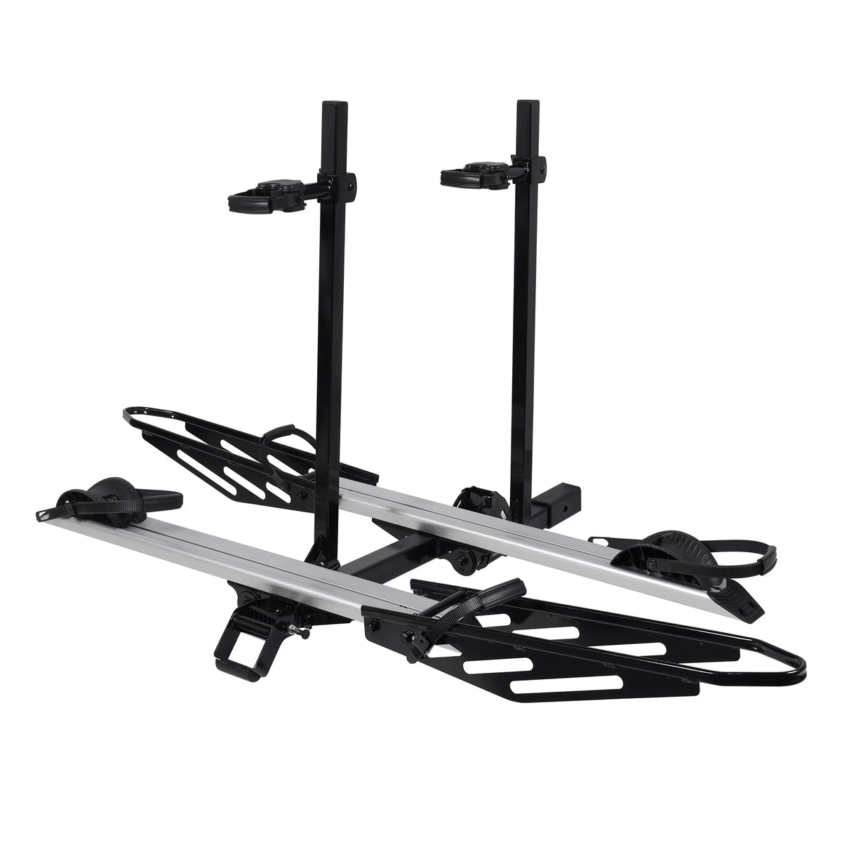 Young Electric Ebike Rack, 200lb Capacity, Alloy Steel Hitch Mount, Fits 5-Inch Fat Tire Bikes, 2-Inch Receiver