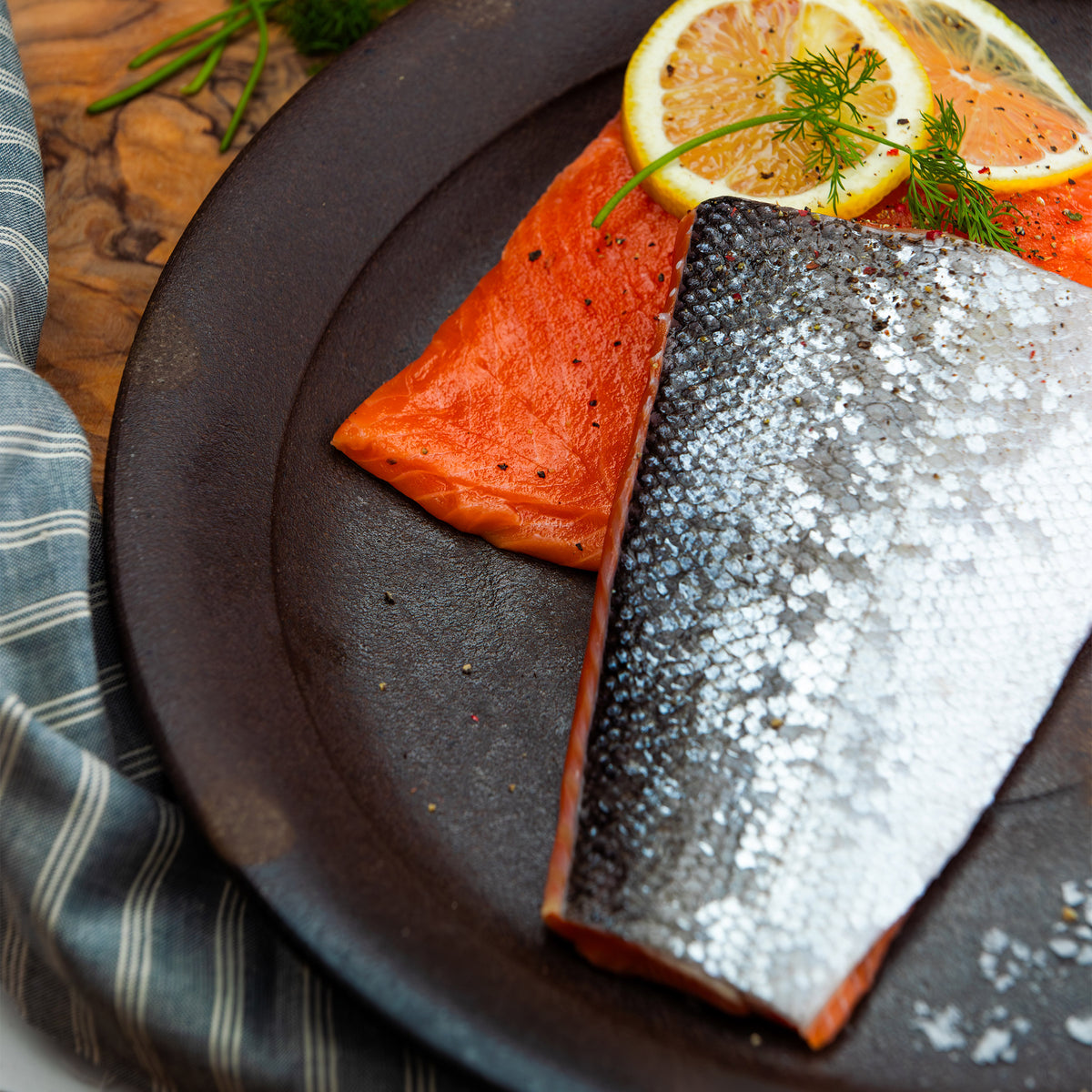 Wild Alaska Coho Salmon Portions, Total 10Lbs.
