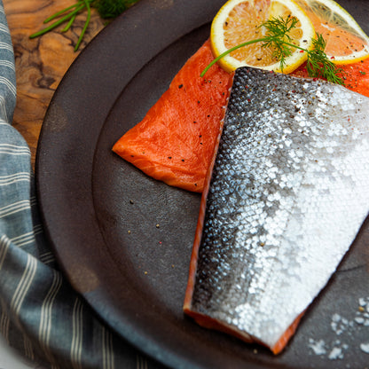 Wild Alaska Coho Salmon Portions, Total 10Lbs.