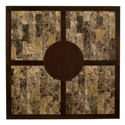 Capitola Faux Marble Large Pub Table