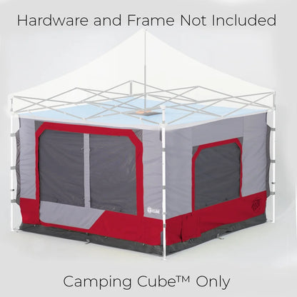 E-Z Up® Camping Cube™ 6.4, Outdoor Camping Cube Converts to 10" Straight Canopy Tent, Royal Blue