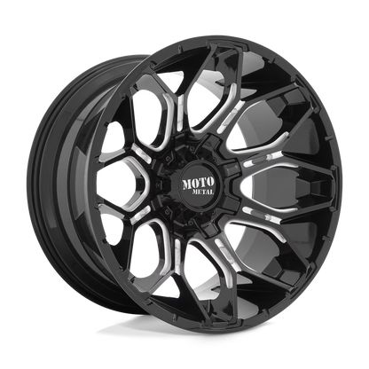 Moto Metal Mo808 Sniper 20X9 6X135/6X139.7 0Et 125.1Cb Gloss Black Milled Wheel