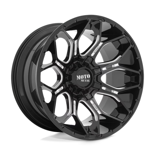 Moto Metal Mo808 Sniper 20X9 6X135/6X139.7 0Et 125.1Cb Gloss Black Milled Wheel
