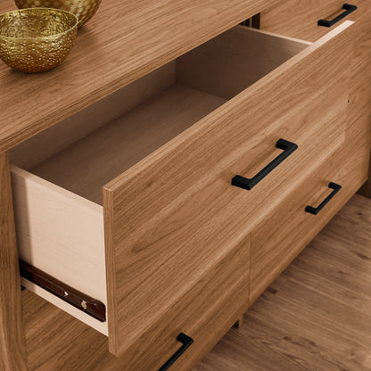 Mainstays Hillside 6-Drawer Dresser, Soft White Finish
