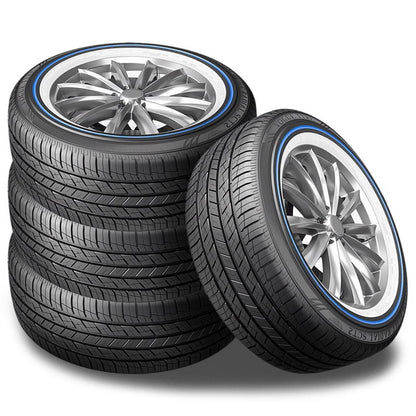 4 Vogue Tyre Custom Built Radial SCT2 Blue White Sidewall 285/45R22 114H Tires 0-3313-221 / 285/45/22 / 2854522