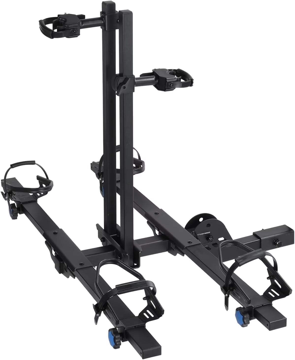 Young Electric Ebike Rack, 200lb Capacity, Alloy Steel Hitch Mount, Fits 5-Inch Fat Tire Bikes, 2-Inch Receiver