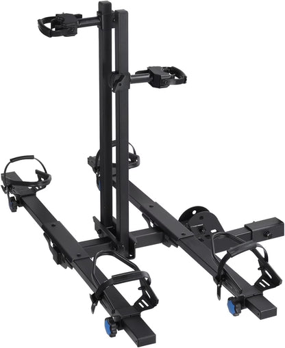 Young Electric Ebike Rack, 200lb Capacity, Alloy Steel Hitch Mount, Fits 5-Inch Fat Tire Bikes, 2-Inch Receiver