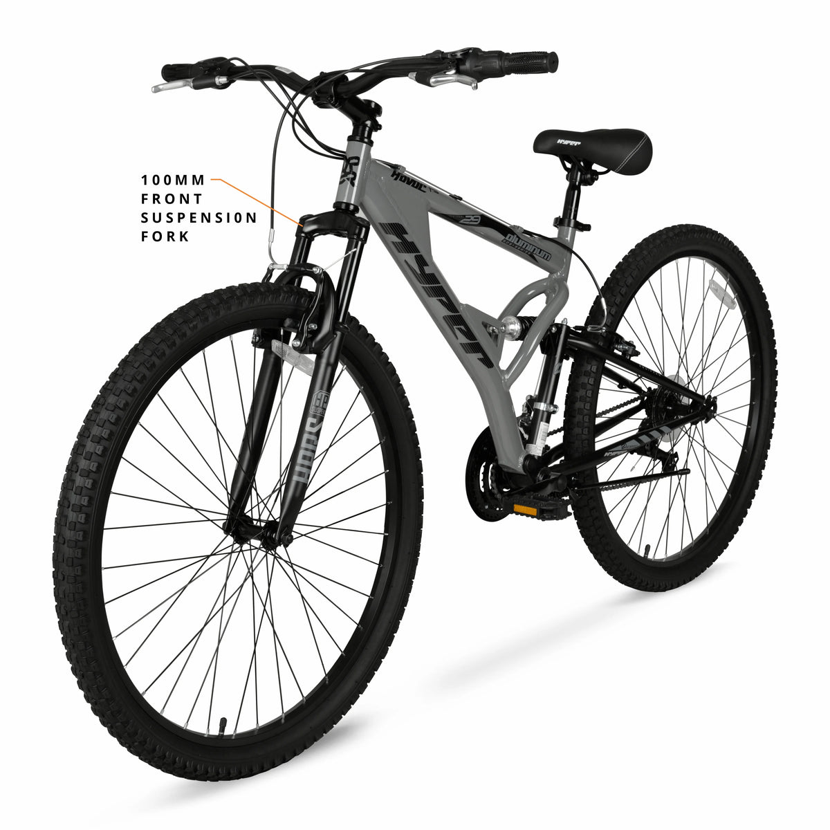 Hyper Bicycles 29" Men's Havoc Mountain Bike, Gray