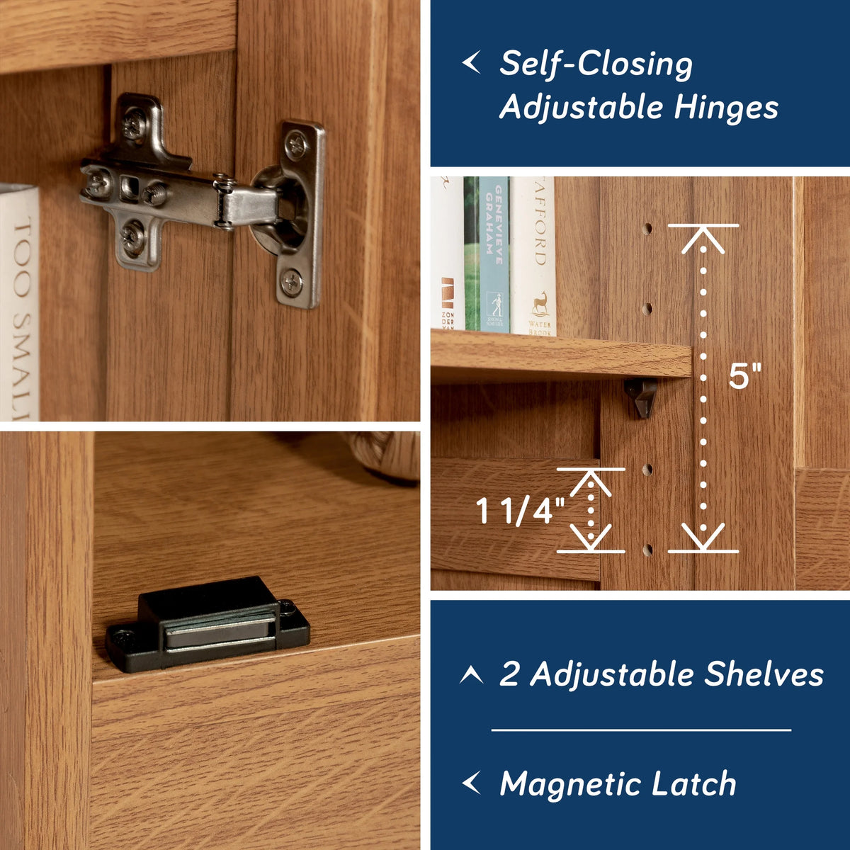 Sauder Select Storage Pantry, Highland Oak Finish