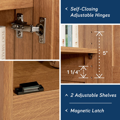 Sauder Select Storage Pantry, Highland Oak Finish