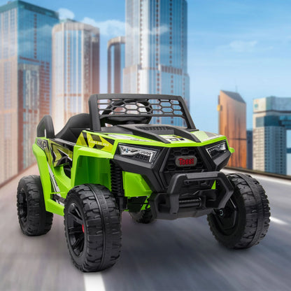 TOBBI 12V Kids Electric off-Road UTV Truck Car Battery Powered Ride on Toys for Girls with LED Headlights, Music, Horn