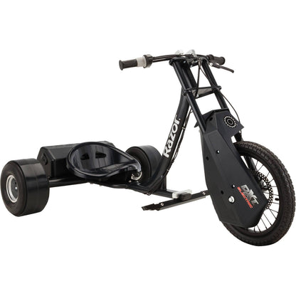 Razor DXT Electric Drift Trike- Black. 36V Powered Ride-On with Adjustable Seat and Variable Speed