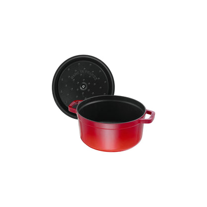 Staub Cast Iron 5.5-qt Round Cocotte - Cherry