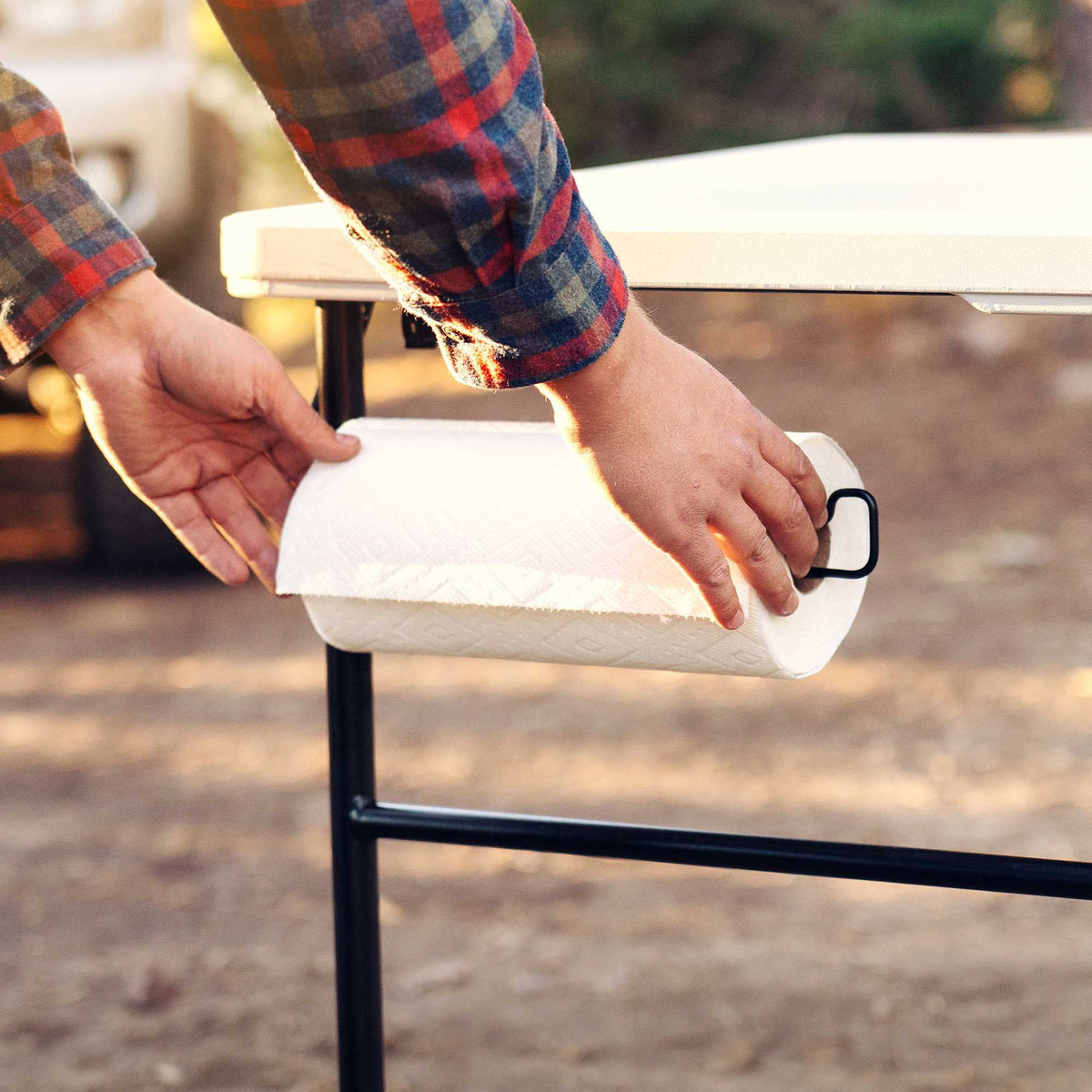 Lifetime 5' Fold-in-Half Camping Folding Table, Pumice (280875)