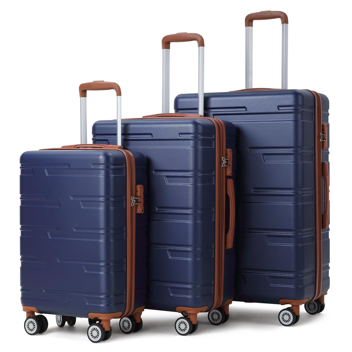 TROPOW Luggage Setss,Suitcases with Wheels,Luggage Expandable Suitcase 3 Piece Sets, Luggage Sets of 3 Piece Suitcase with Spinner Wheels, Hardshell Luggage 3 Piece Sets(20"/24"/28")