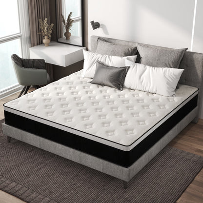 Mulinature 12 inch Full Mattress,Hybrid Mattresses Medium Firm in a Box