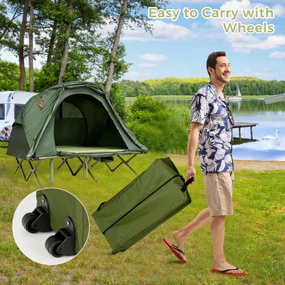 Kadyn Tent, Waterproof Tents,Camping Hiking Tents,2-Person Outdoor Camping Tent with External Cover-Green