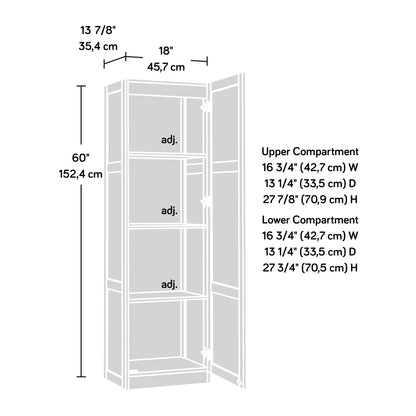 Sauder Select Storage Pantry, Highland Oak Finish