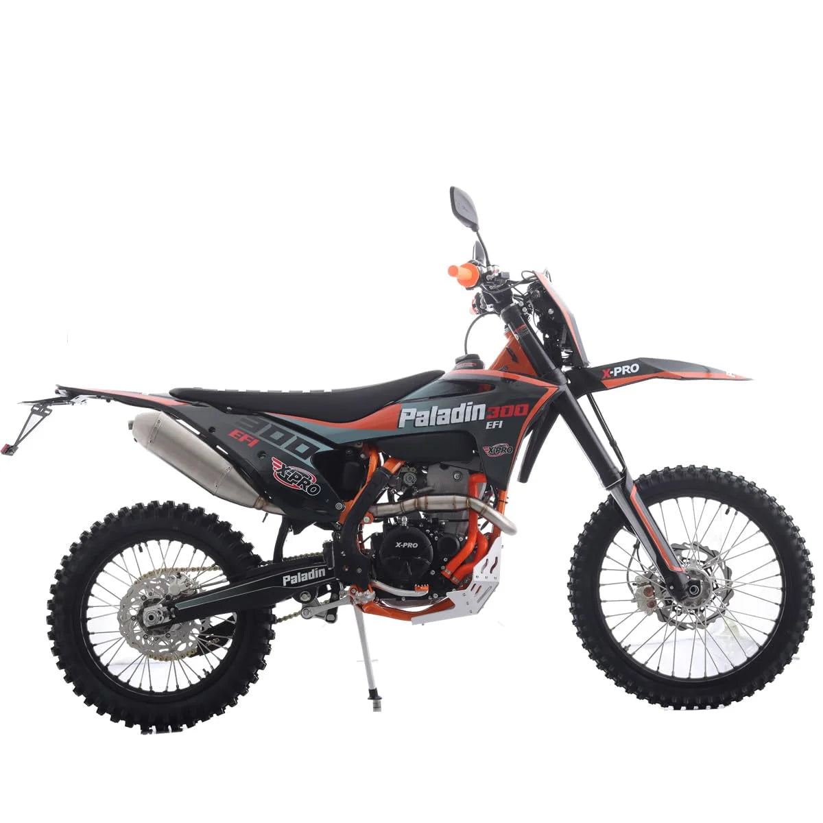 X-Pro Paladin 300 EFI Dirt Bike with 6-Speed Manual Transmission and Balance Shaft and Dual Overhead Camshaft (DOHC) with Four Valves Engine, Electric Start! Big 21"/18" Wheels!
