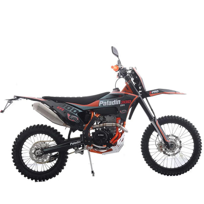 X-Pro Paladin 300 EFI Dirt Bike with 6-Speed Manual Transmission and Balance Shaft and Dual Overhead Camshaft (DOHC) with Four Valves Engine, Electric Start! Big 21"/18" Wheels!