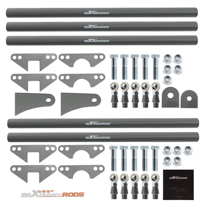 Maxpeedingrods Rear Weld-On Parallel 4 Link Suspension Kit 24" Bars Rod Rat Truck Classic