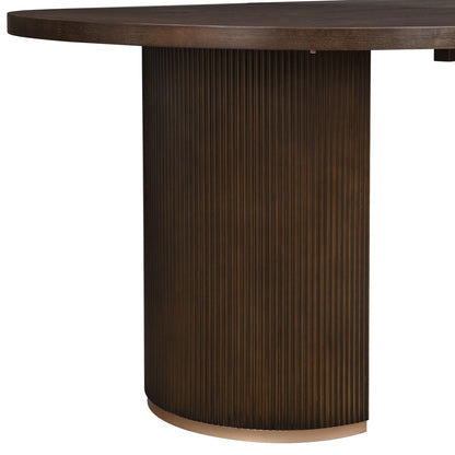 Christopher Knight Home Minimalist 88�� Oval Dining Table for 4-6, Espresso