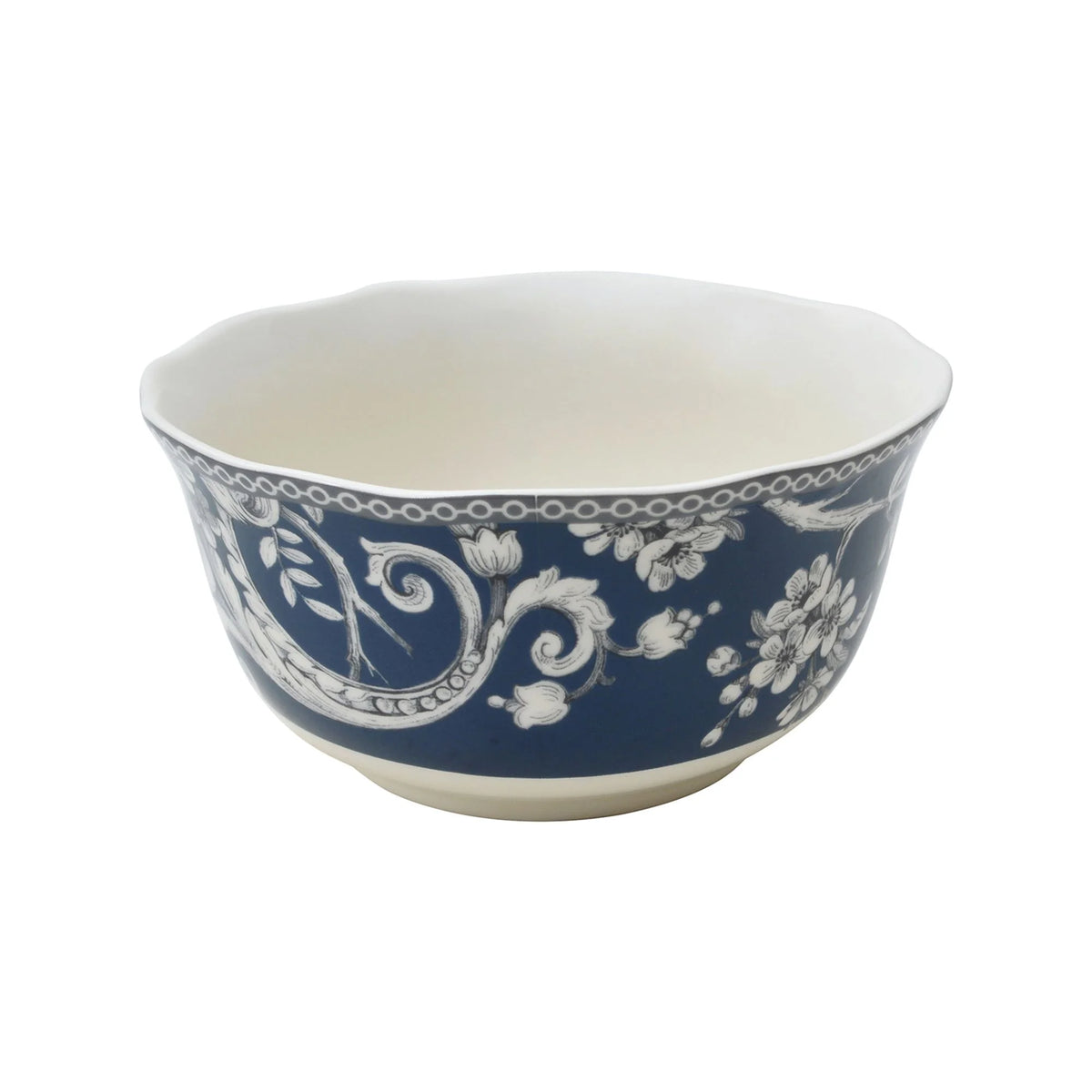 222 Fifth Adelaide Round 16-Piece Porcelain Dinnerware Set, Black Toile
