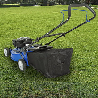 Anlibatt 21 Inch Gas Lawn Mower, Gasonline Lawnmower Walk-Behind Push Mowers With Bagging 201cc 5.7HP 4-Cycle OHV Engine, Adjustable Cutting Height Gas Powered Lawnmower